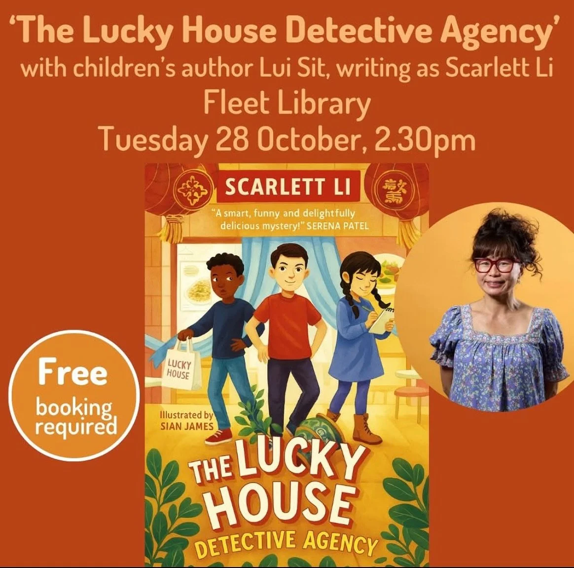 ***OCTOBER HALF-TERM LIBRARY EVENTS*** On Tuesday October 28- I will be at @basingstokedc & @fleetlibrary talking about- The Lucky House Detective Agency. Then on Saturday November 1- find me bright & early at @wberkslibraries to chat about-