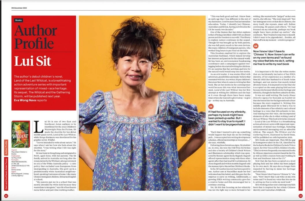 Here is the inaugural ESEA focused edition of the @_thebookseller ! Thank you to everyone who made this happen, in particular @evawongnava for interviewing me ✨ #representationmatters #esealiterature #debutauthor