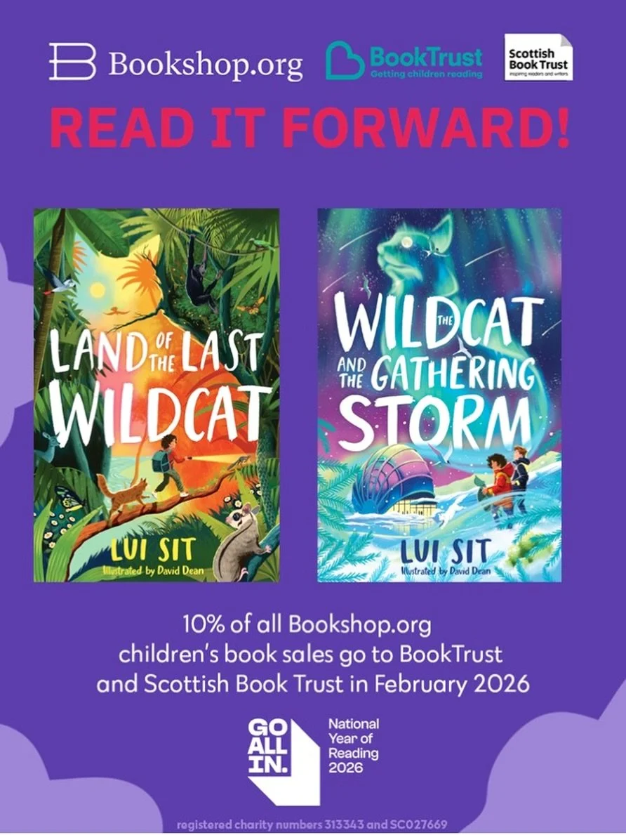 I&rsquo;m supporting #ReadItForward! Buy LAND OF THE LAST WILDCAT or pre-order THE WILDCAT &amp; THE GATHERING STORM during February and @bookshop_org_uk will donate 10% to @booktrust and @scottishbooktrust Go here to purchase: https://uk.bookshop.or
