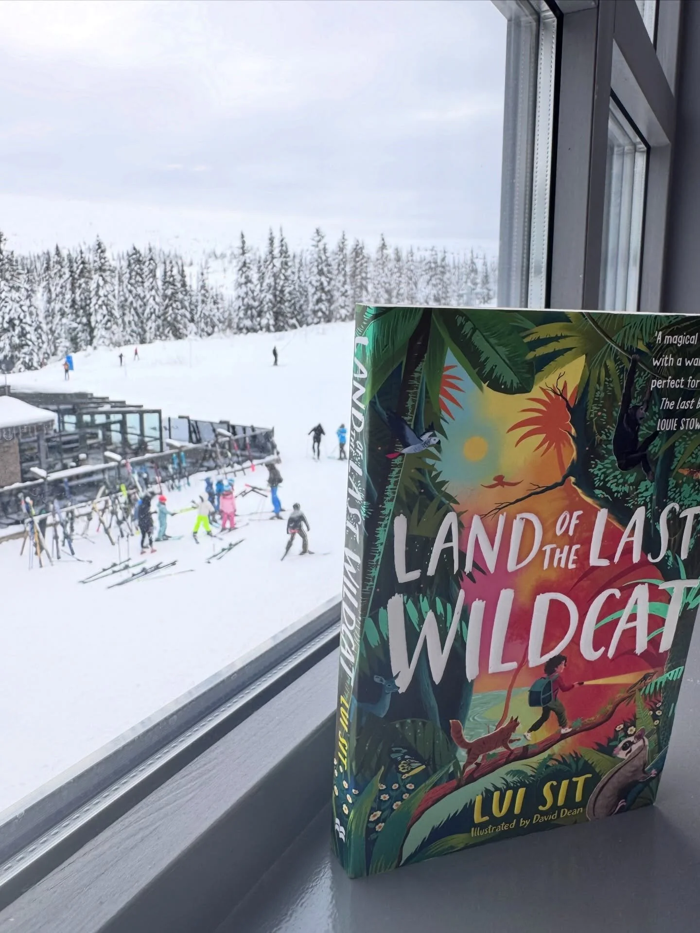 Wildcat spotted on the ski slopes! ⛷️Quite fitting given the next book is set on icy Bluster Peninsula! Thanks for the pix @mirrannajewellery 😻