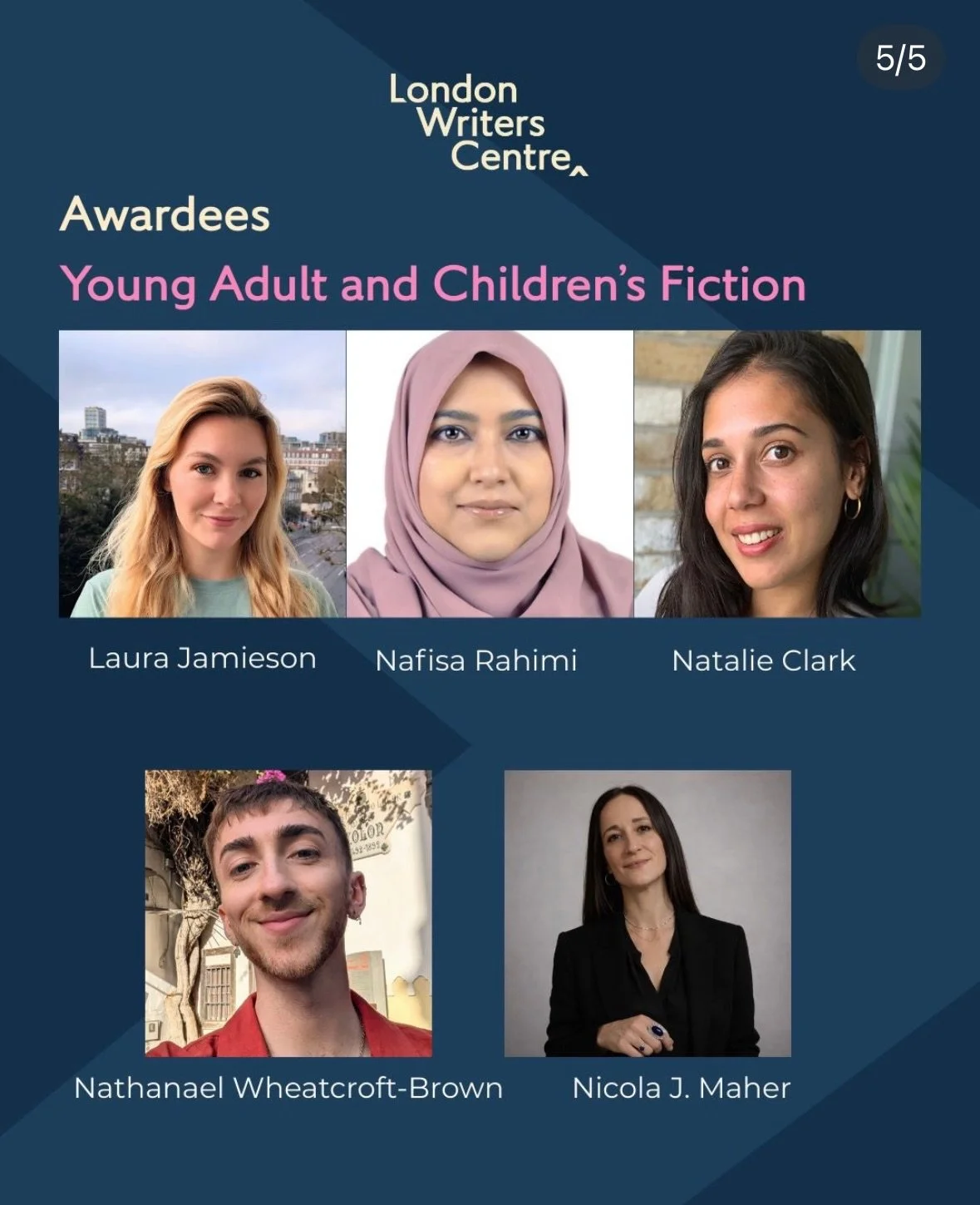 Congratulations to the @londonwriterscentre 2026 #londonwritersawards cohort! 🥳 It seems like yesterday in 2018 that I started on the scheme, eager to work with my MG &amp; YA group under the guidance of our group facilitator- Helen Donohoe. This ye