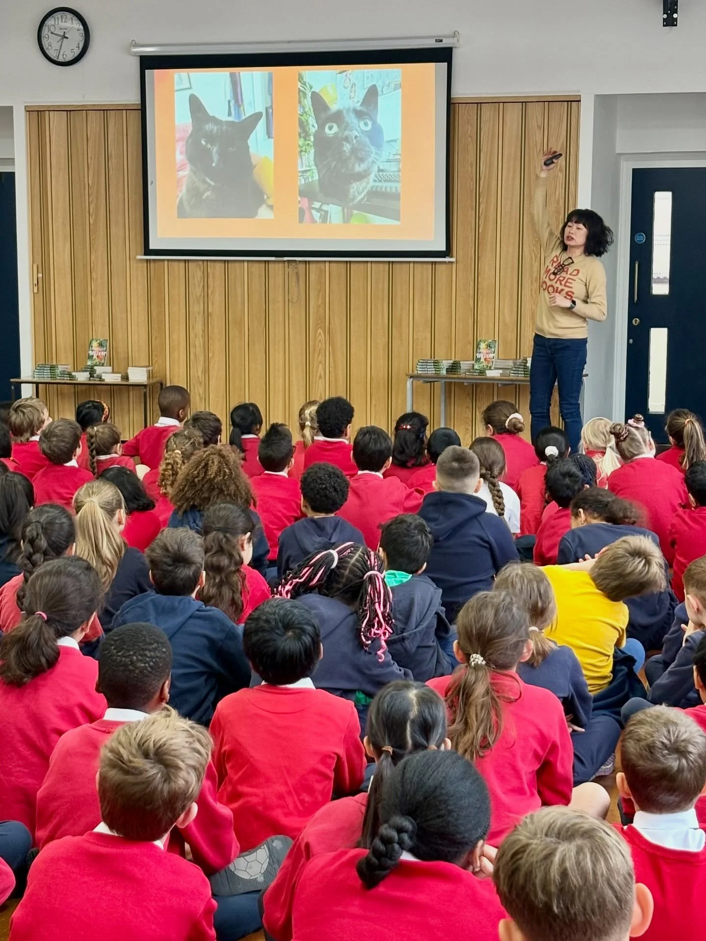 HANDS UP all the kidlit authors this week running on coffee, adrenaline and book vibes! 🙆🏻&zwj;♀️🙌🏽 I&rsquo;m nearly halfway through my school events for World Book Day week 🧡 I&rsquo;m loving being in front of kids and getting their unadulterat