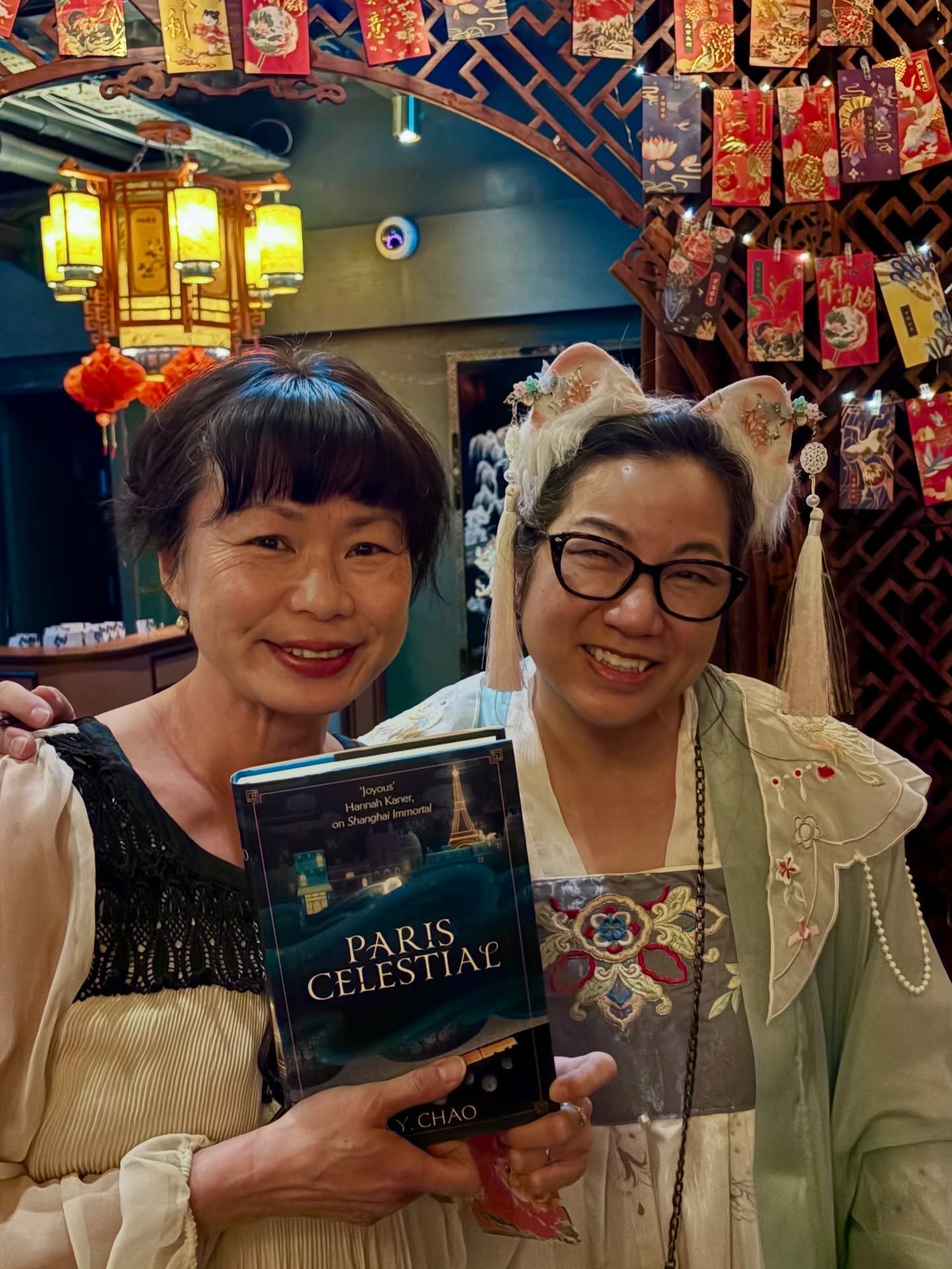 Went to a par-tay in Paree at @lucywonglondon for the wonderful launch of @ay_chao&rsquo;s long awaited follow-up to Shanghai Immortal&hellip;. PARIS CELESTIAL! ✨ I can&rsquo;t wait to dive in and find out what hijinks Lady Jing is up to now. Big con