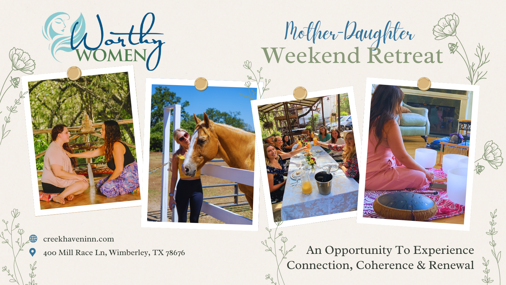Worthy Women Weekend A Mother–Daughter Retreat for Connection, Coherence & Renewal