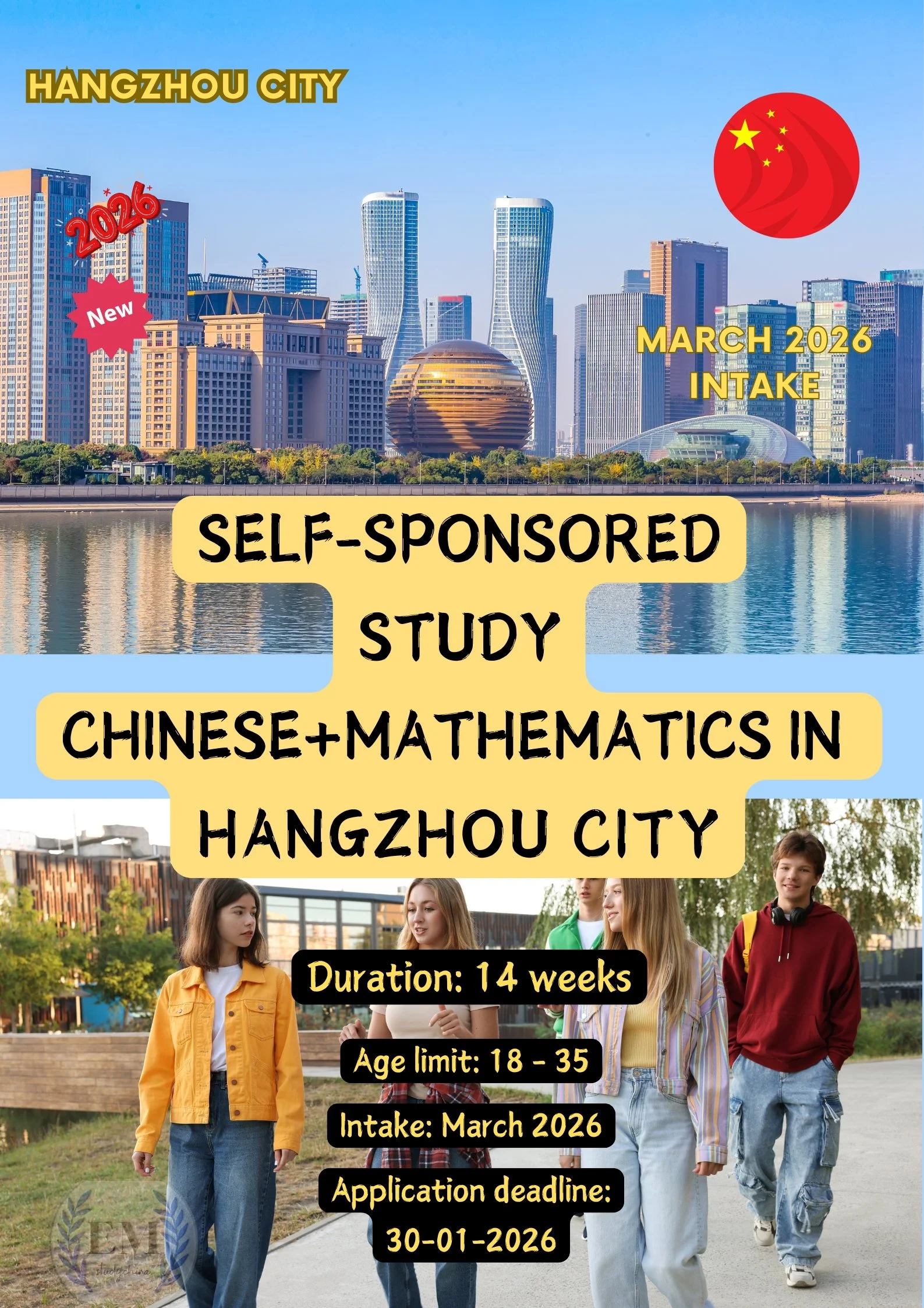 Chinese + Mathematics (Self-Sponsored)
