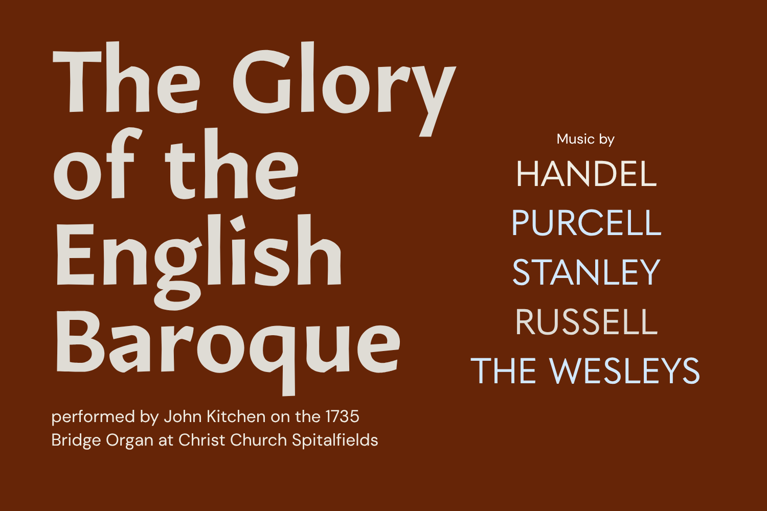The Glory of the English Baroque
