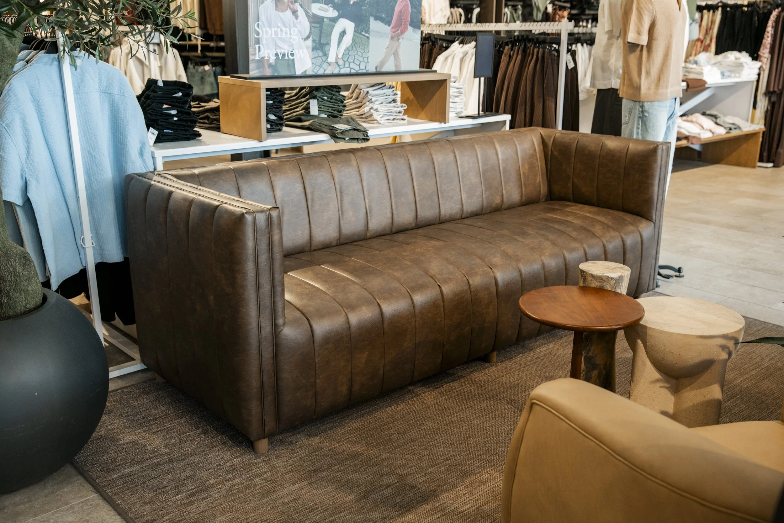 Channeled Sofa for International Retailer