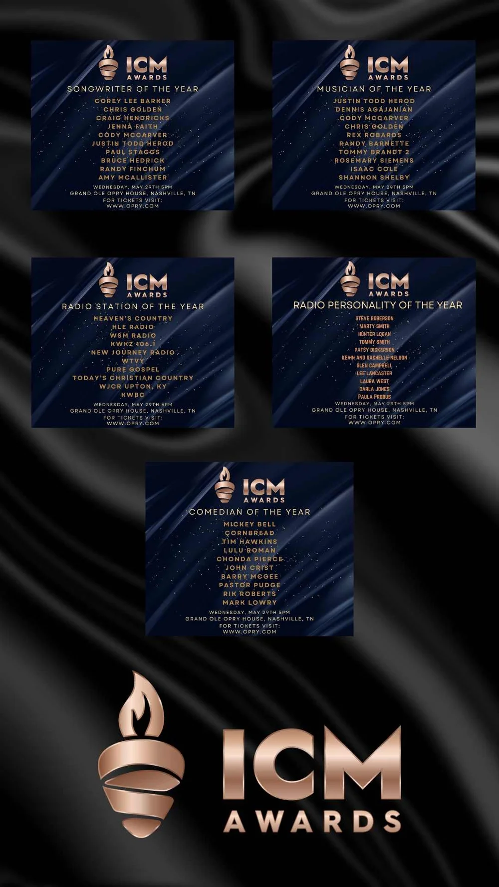 Awards — Inspirational Country Music Association