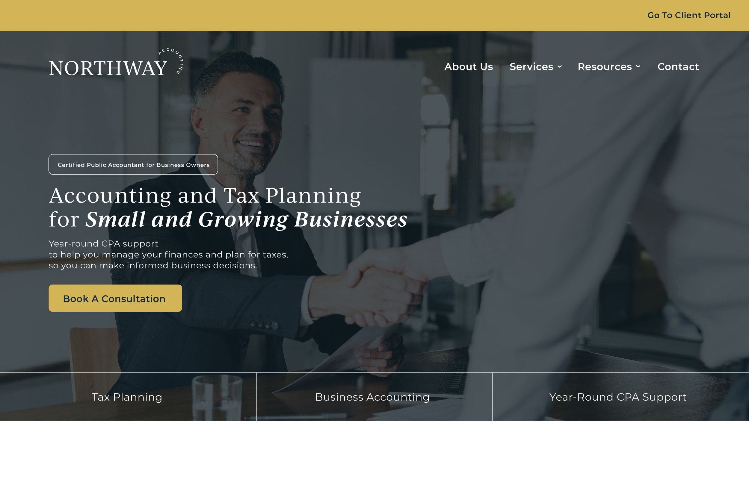 Custom Squarespace website for a professional service business