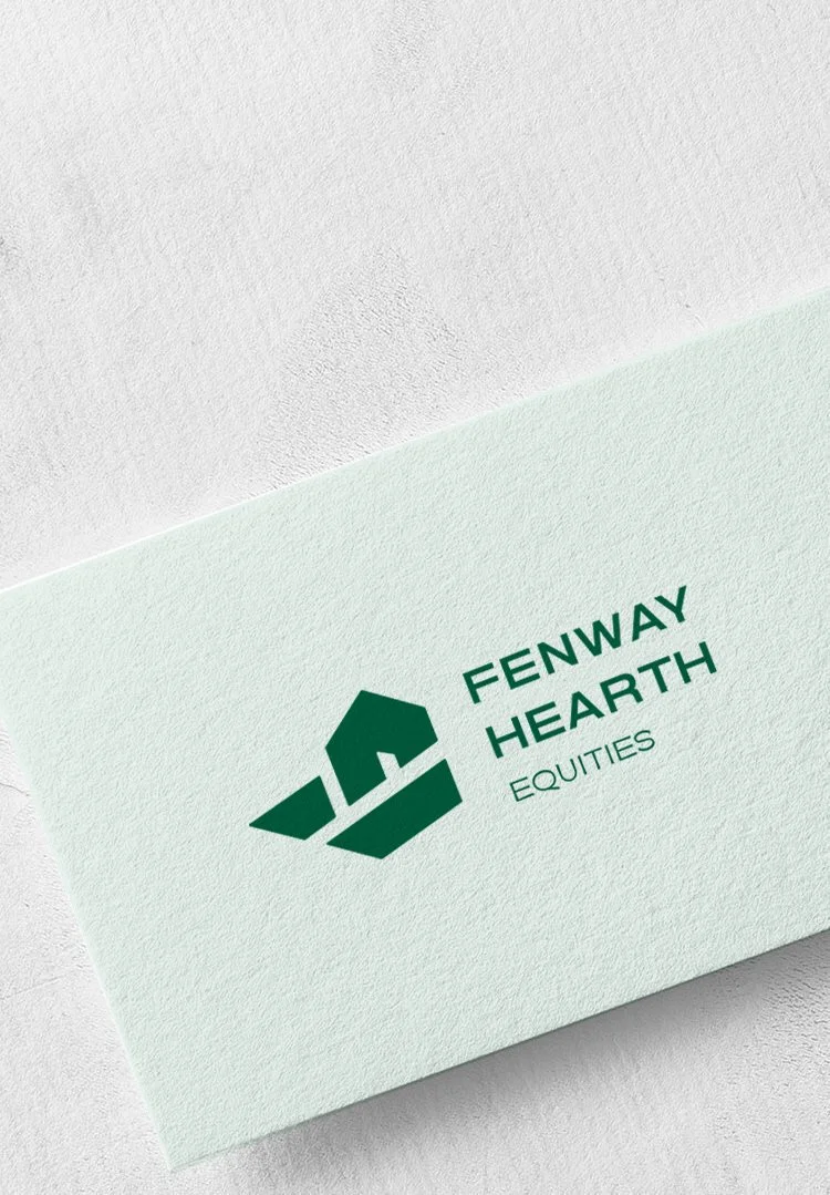 Fenway Hearth business card by Boston Graphic Design Studio.