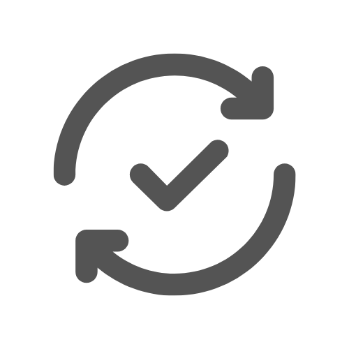 update icon with a check mark in the middle