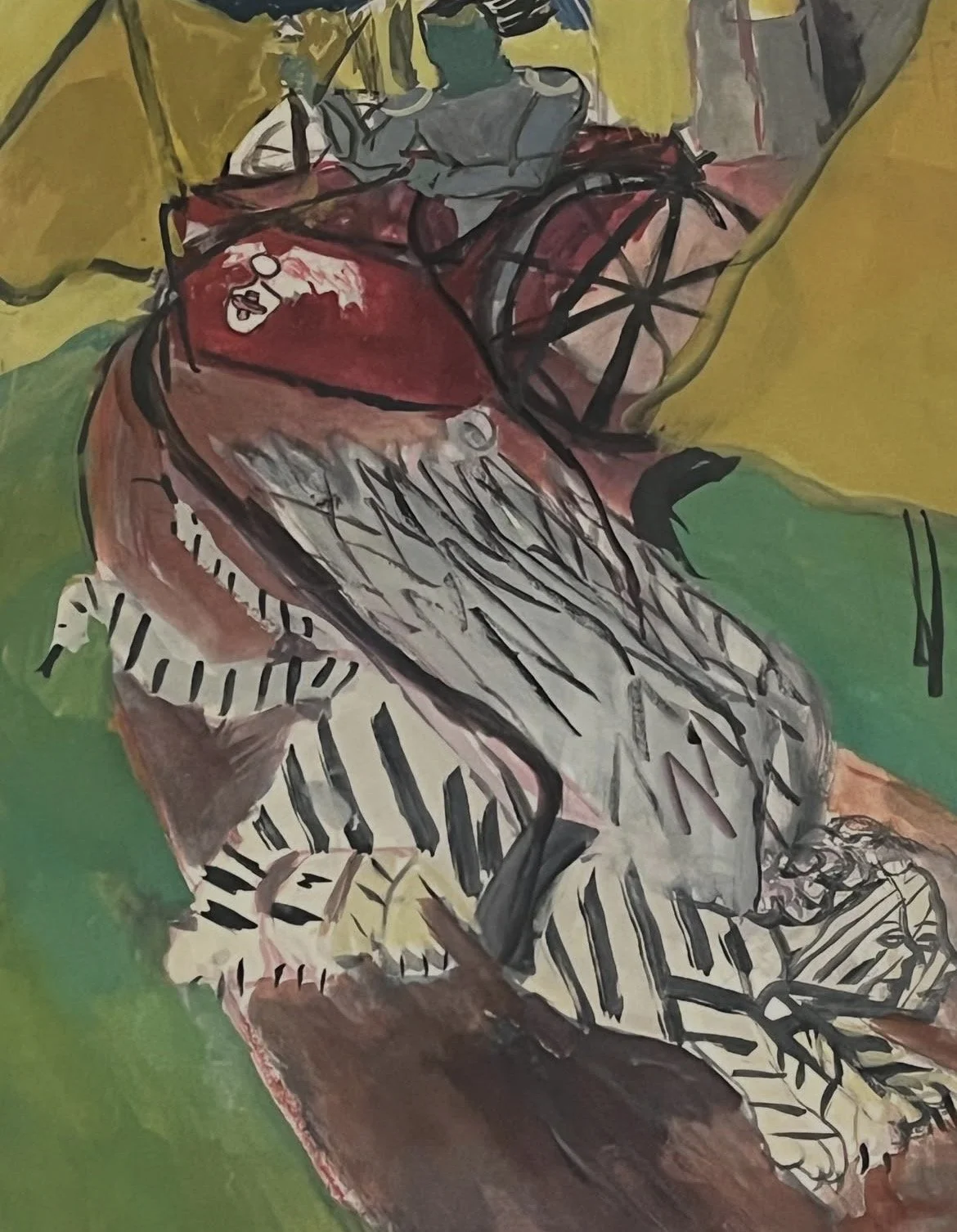 The Chariot 
Watercolor on Paper
24" x 6" 