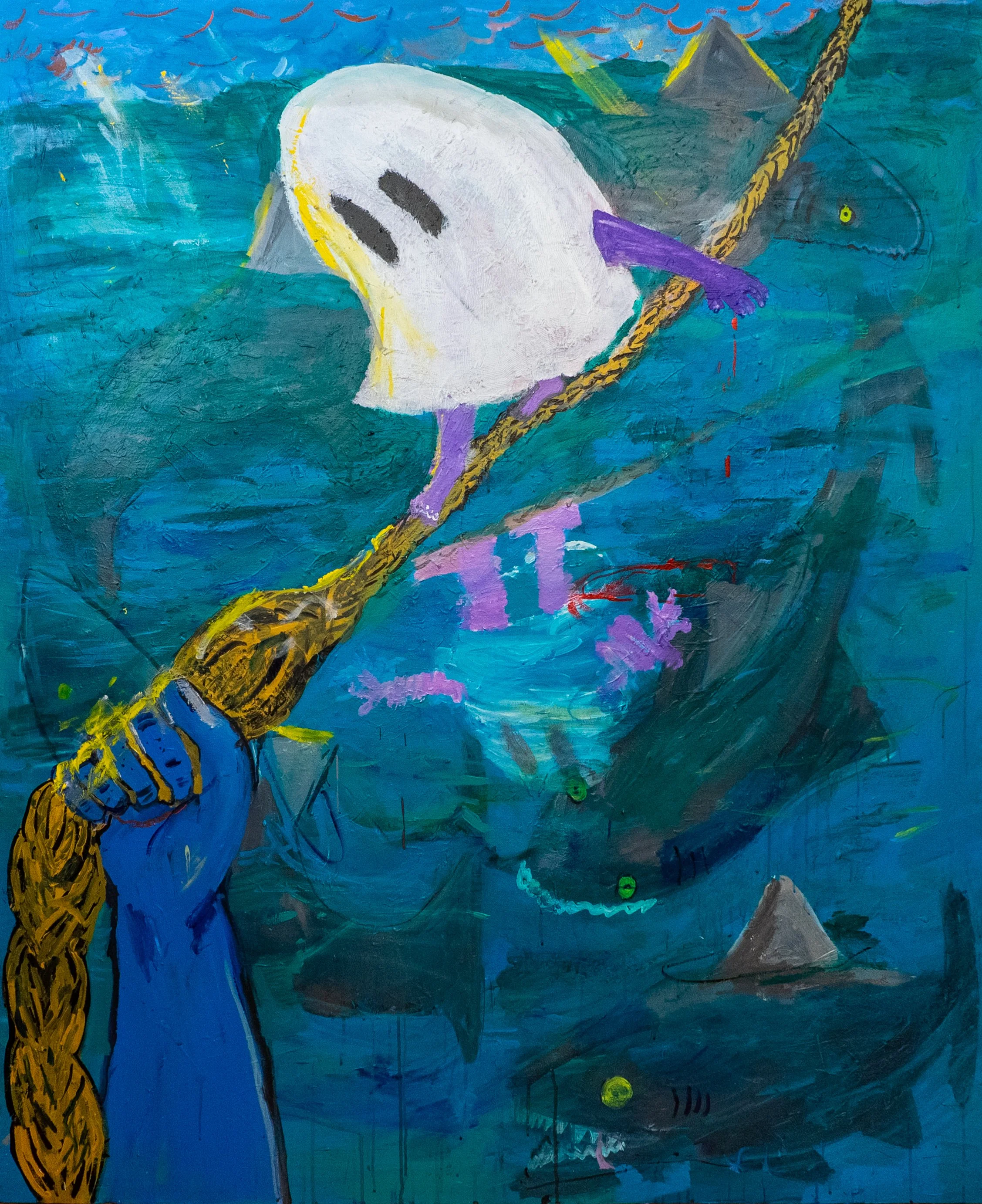 TIGHT ROPE 
acrylic on canvas 60" x 48"