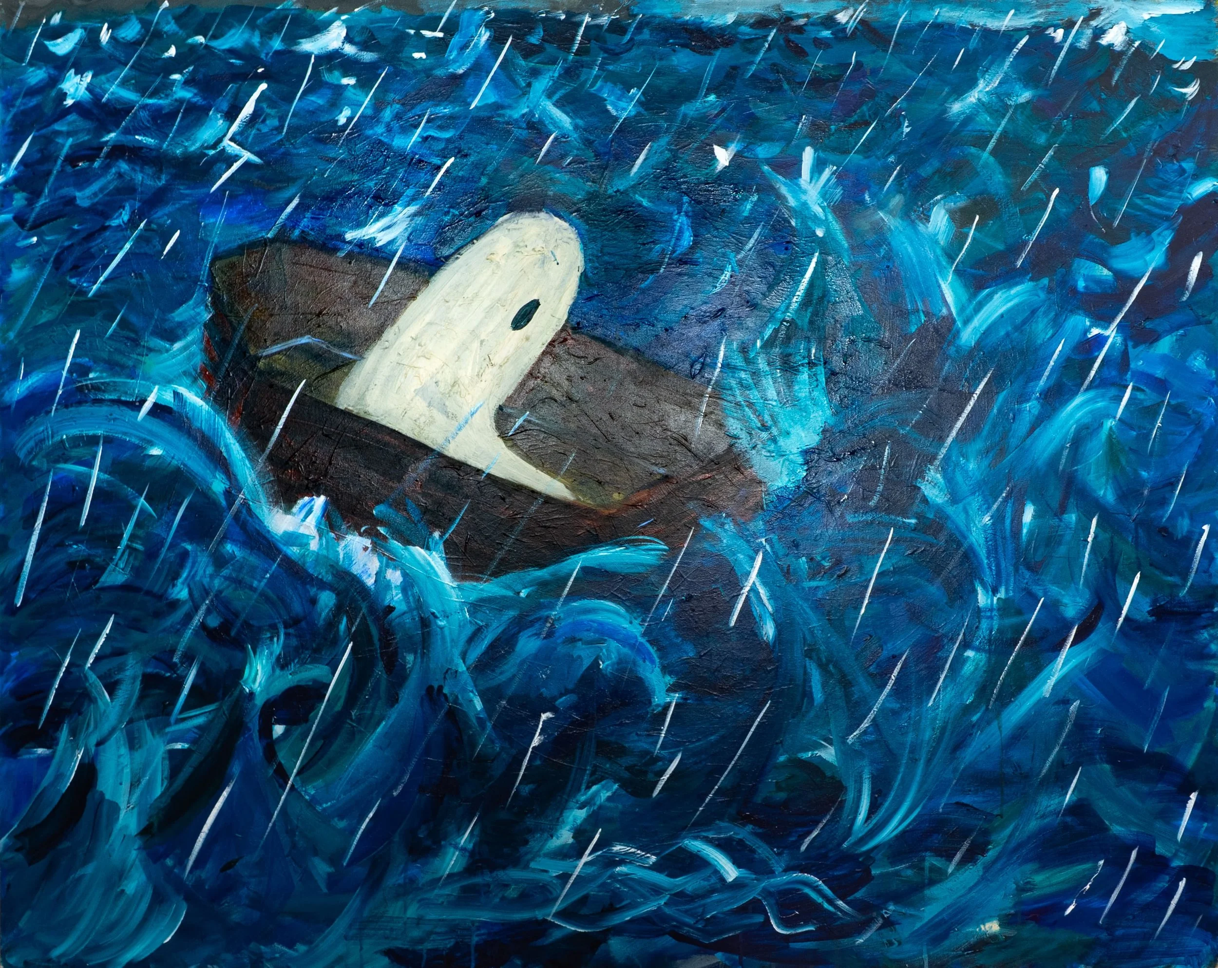 Stormy weather 
Acrylic on Canvas 
48' x 60"
