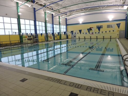View of the Aquaplex Pool in London, Ontario