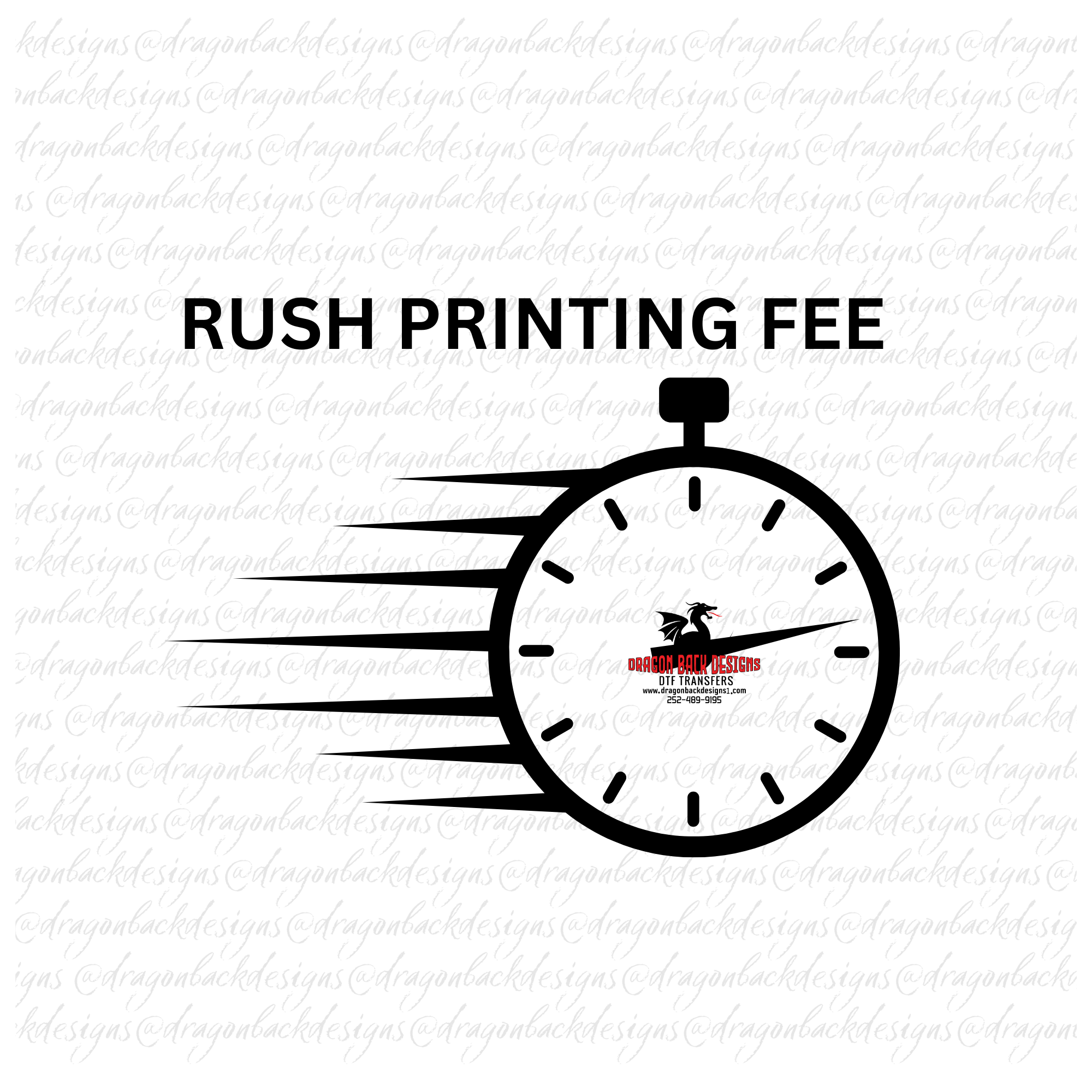 RUSH PRINTING FEE