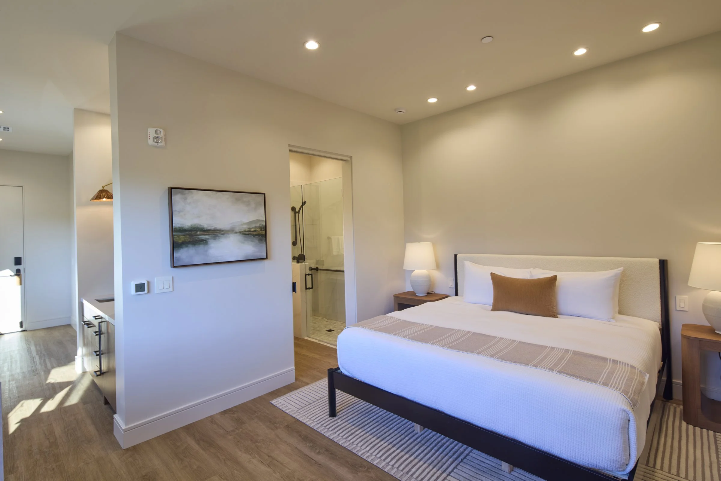The Overlook studio apartment with spectacular views. Second floor of the lobby building