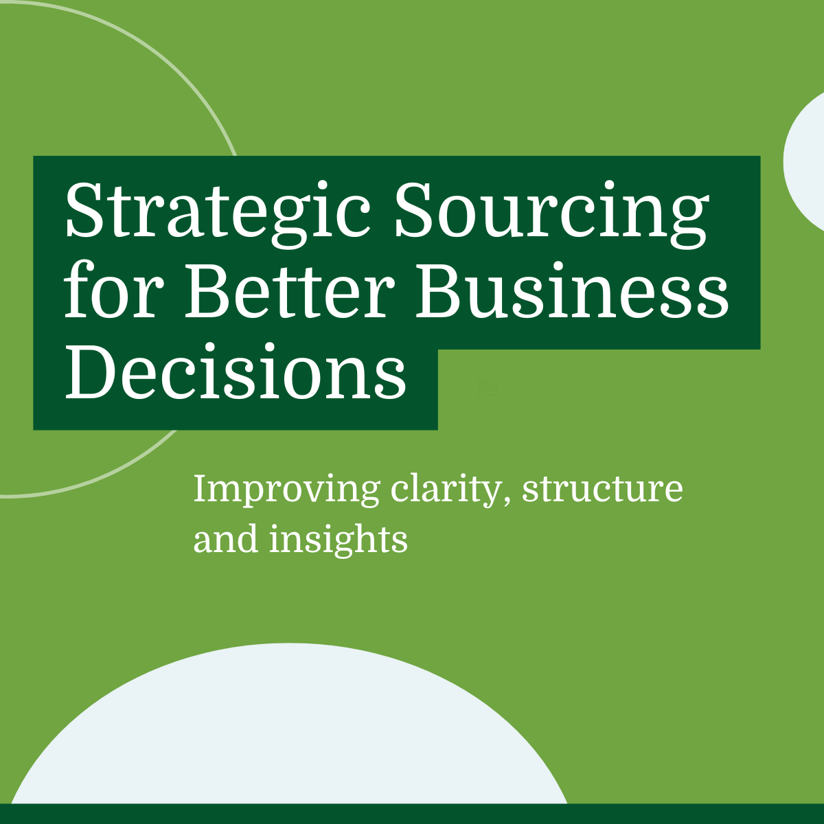 Strategic Sourcing for Stronger Business Performance