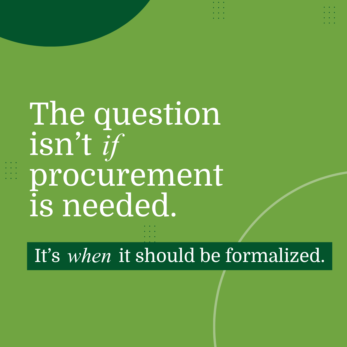 When Do Companies Need Outsourced Procurement Support?