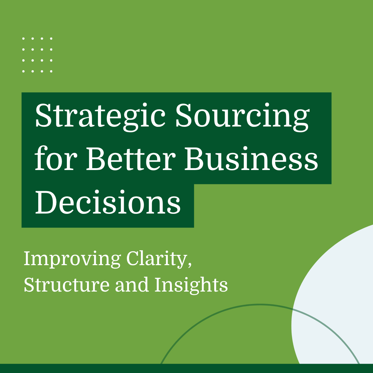 Strategic Sourcing for Stronger Business Performance