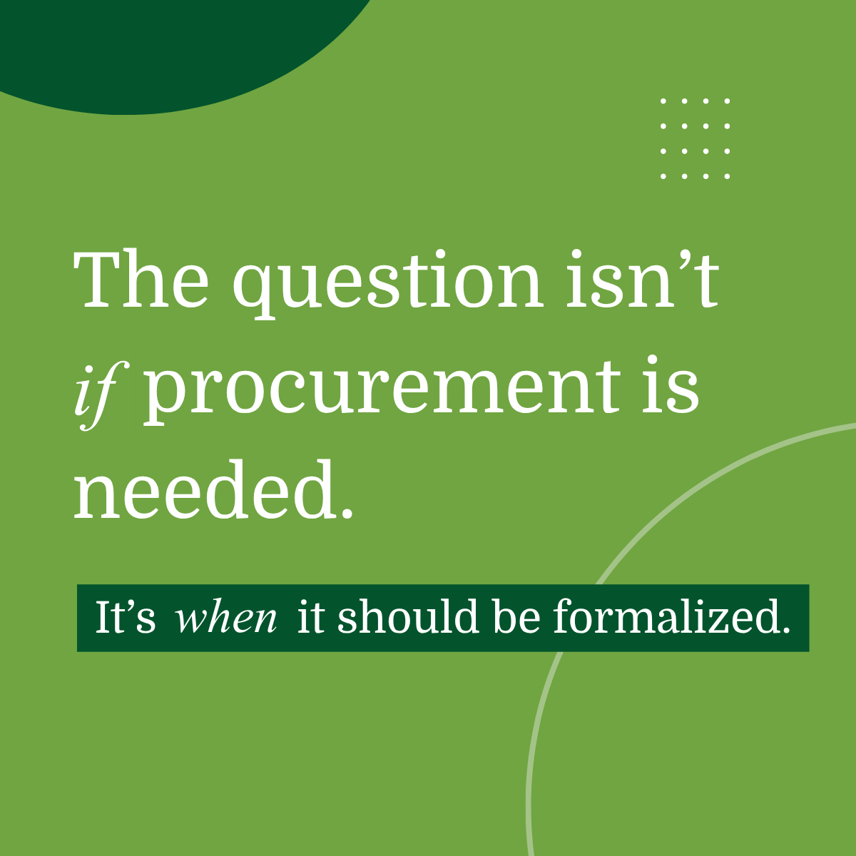 When Do Companies Need Outsourced Procurement Support?
