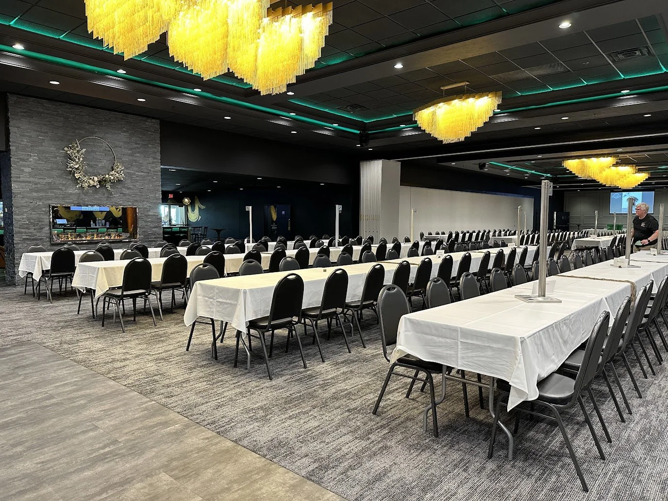 Award or recognition dinner banquet hosted at Stadium View Event Halls in Green Bay.