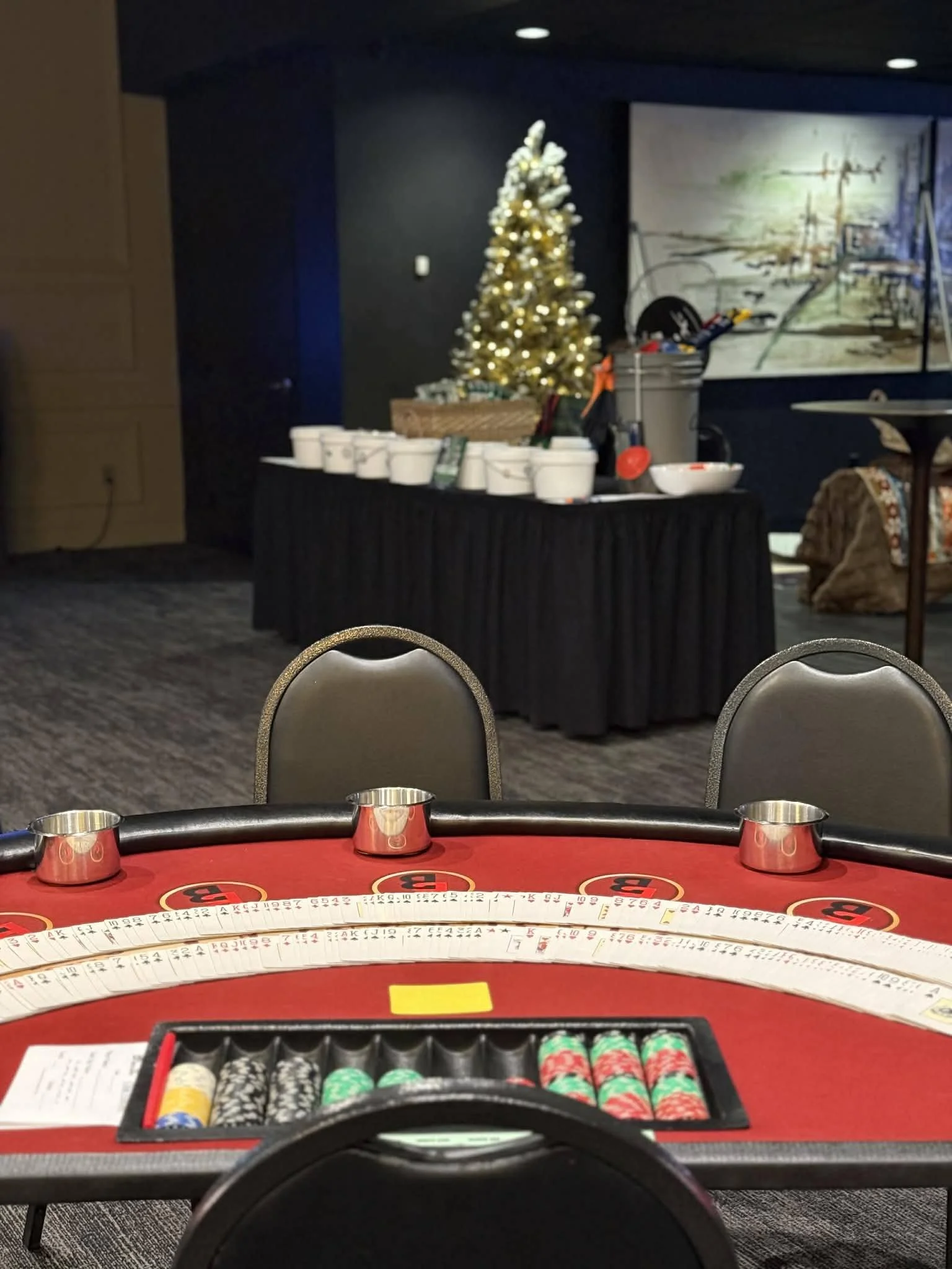 A joyful holiday gathering at Stadium View Event Halls in Green Bay