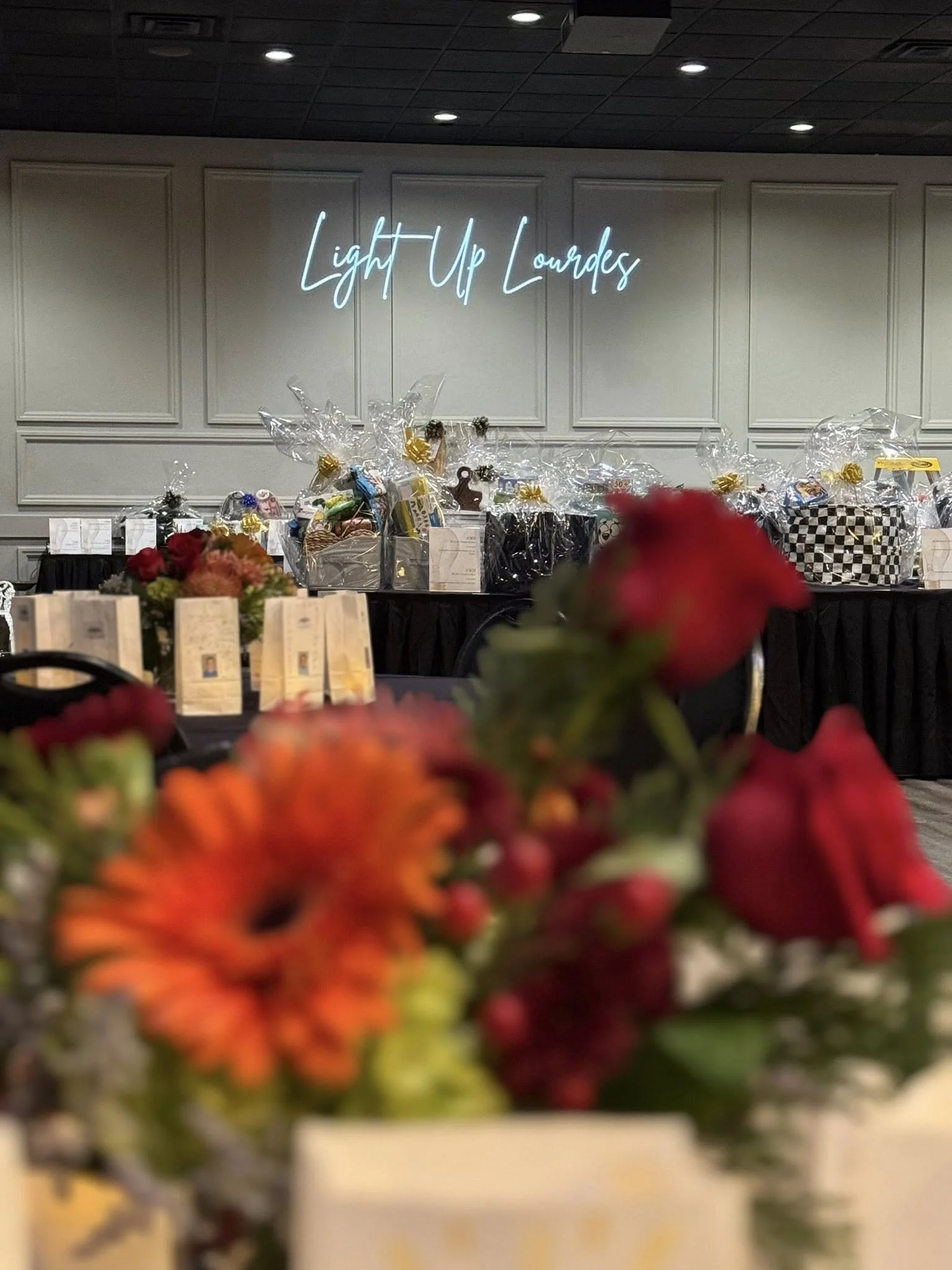 School function setup at Stadium View Event Halls in Green Bay with banquet tables and guest seating.