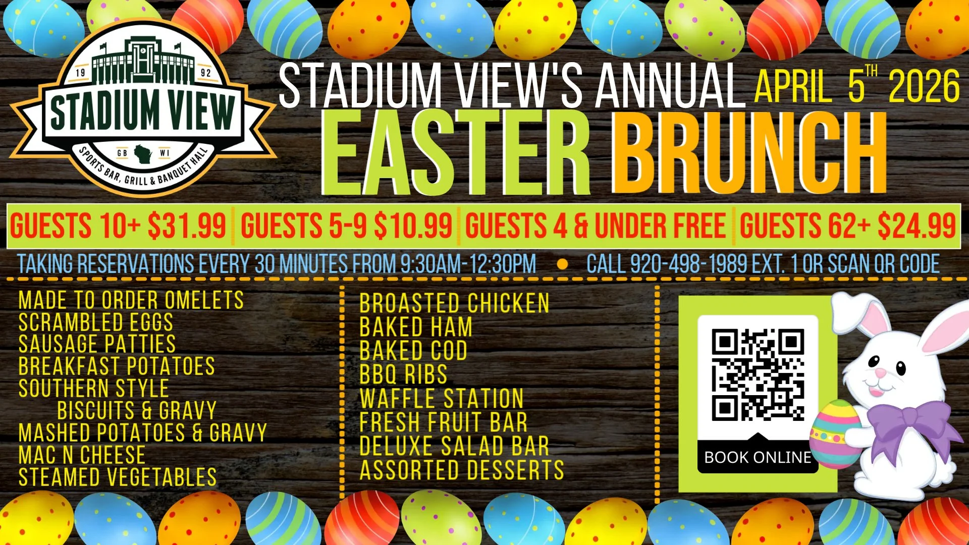 easter brunch buffets green bay wi