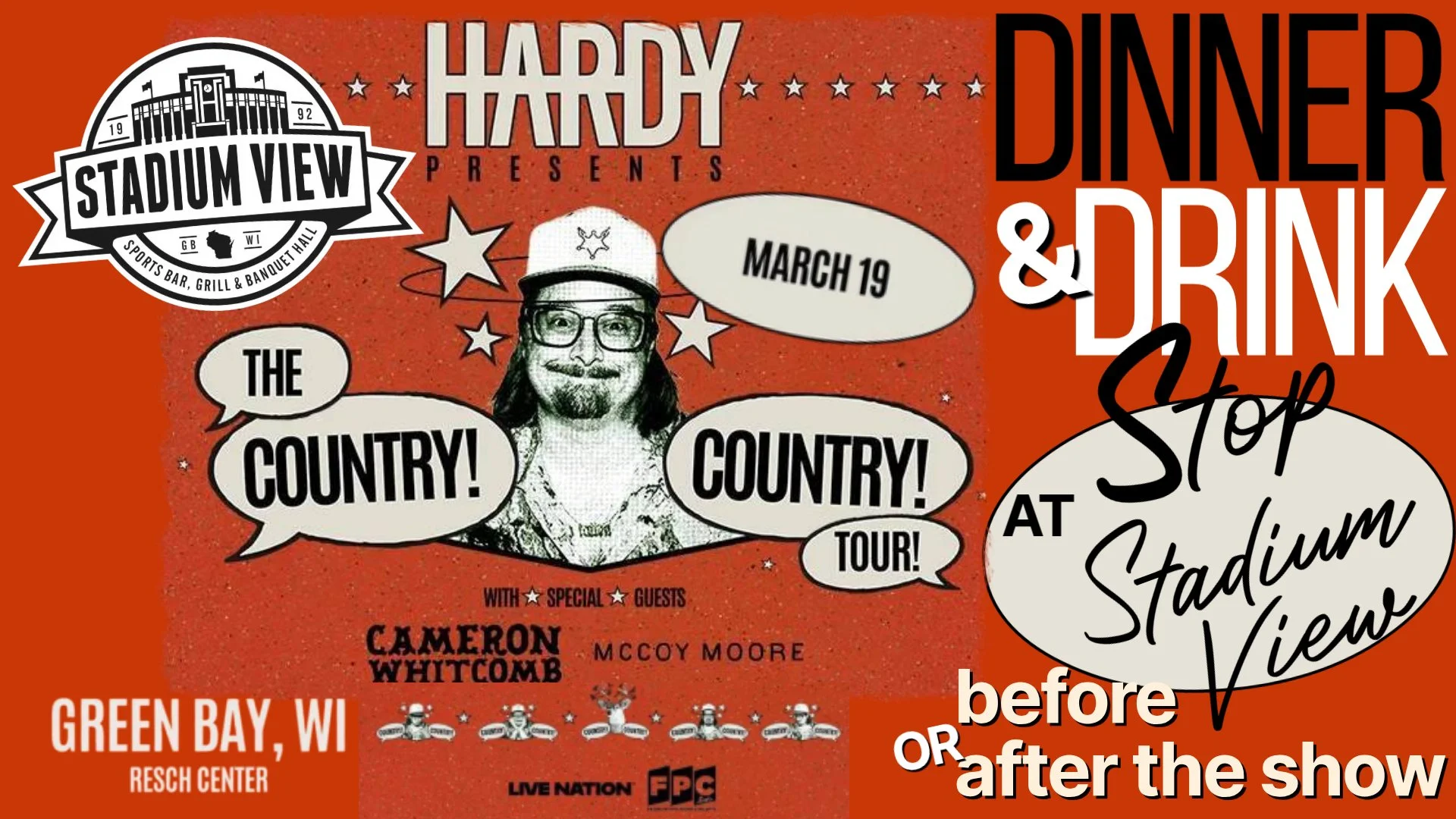 Hardy at resch center green bay