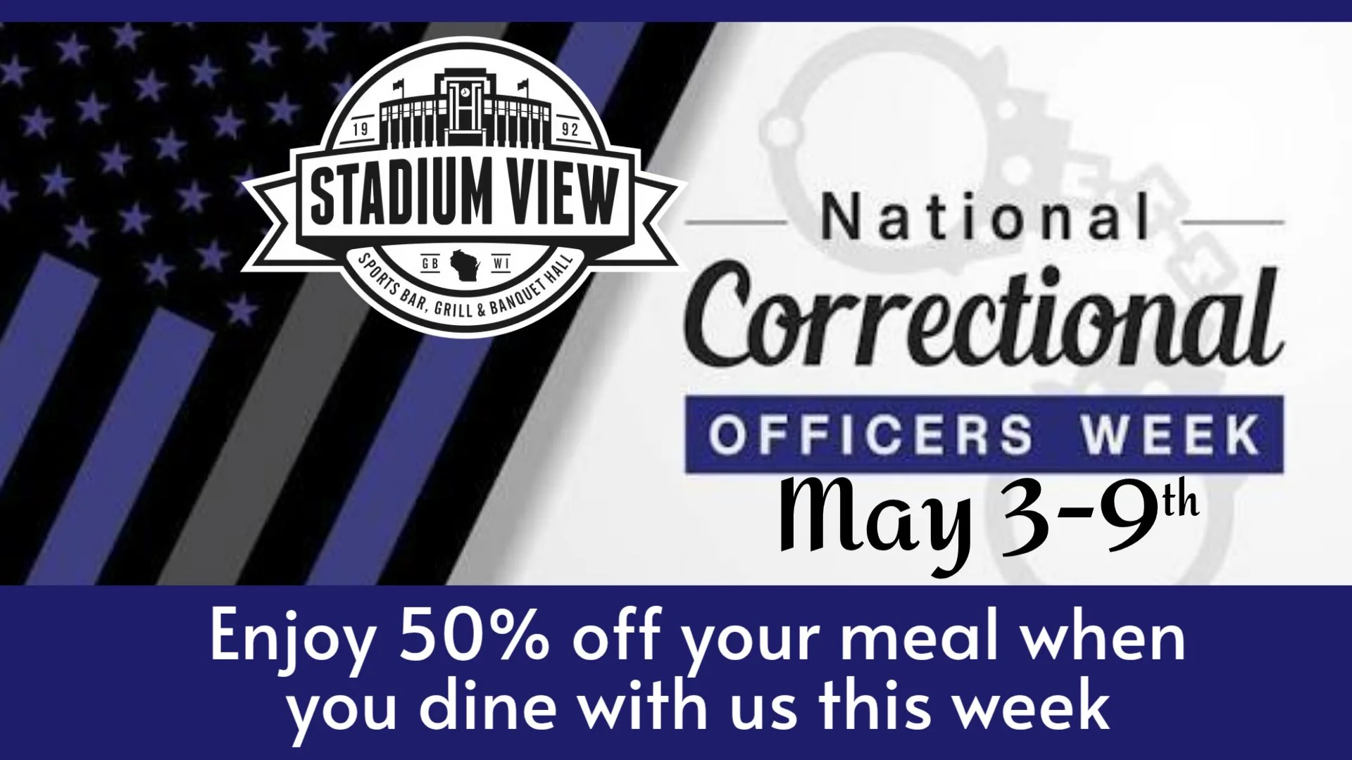 correctional officers appreciation at stadium view may 3rd-9th