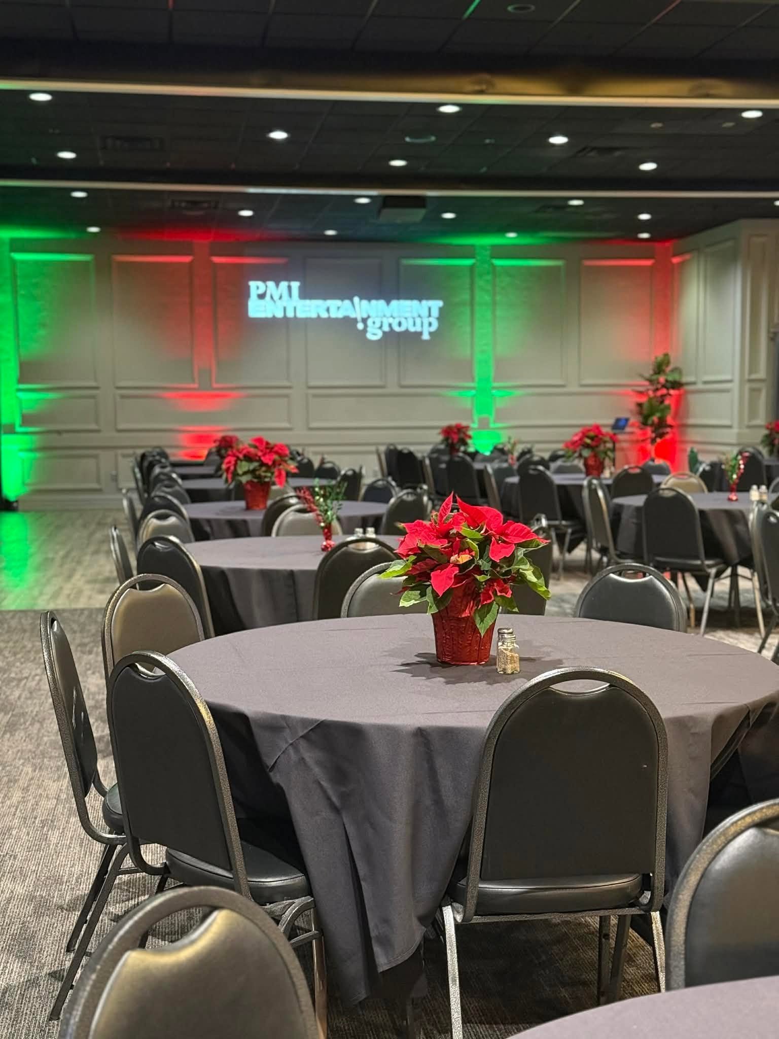 customize your lighting for your holiday party at our event venue in green bay