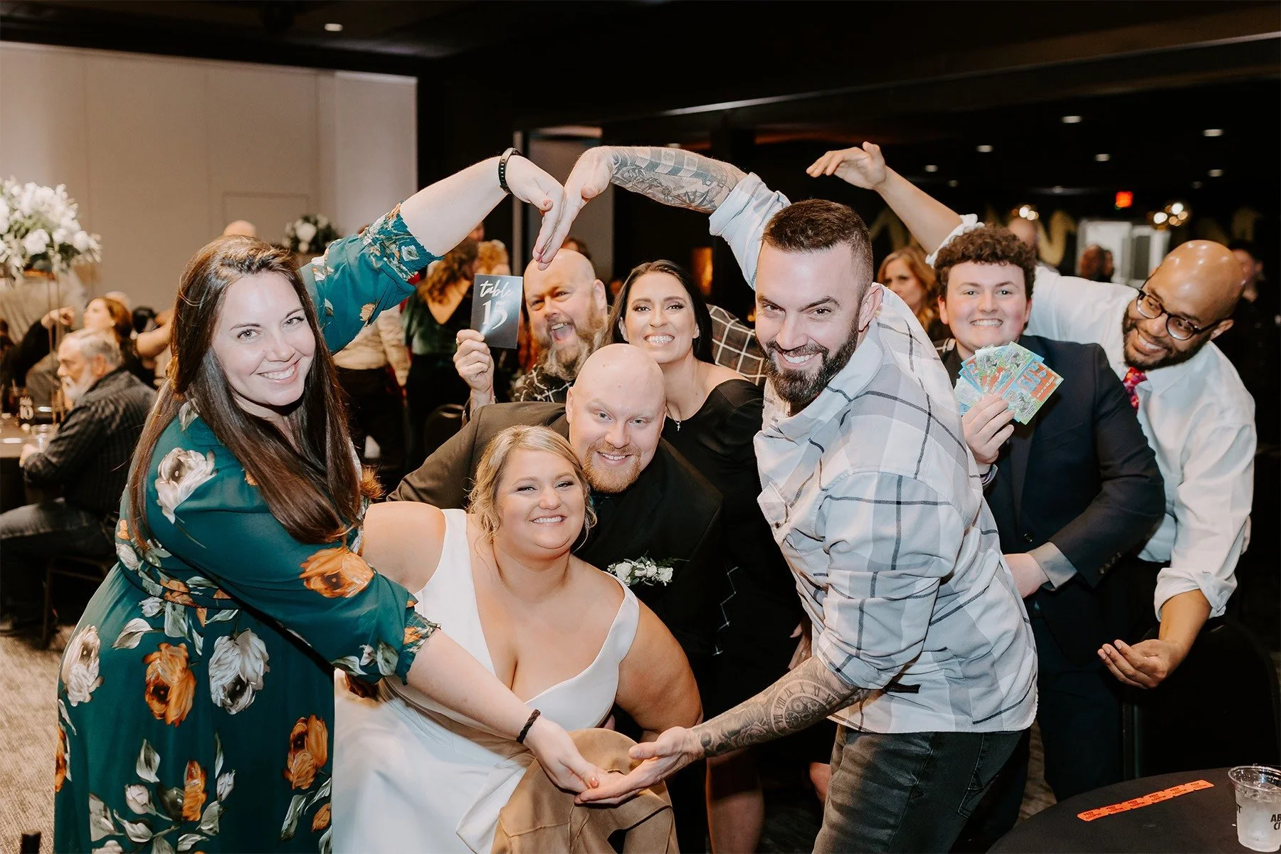 Wedding reception at Stadium View Event Halls in Green Bay, WI 