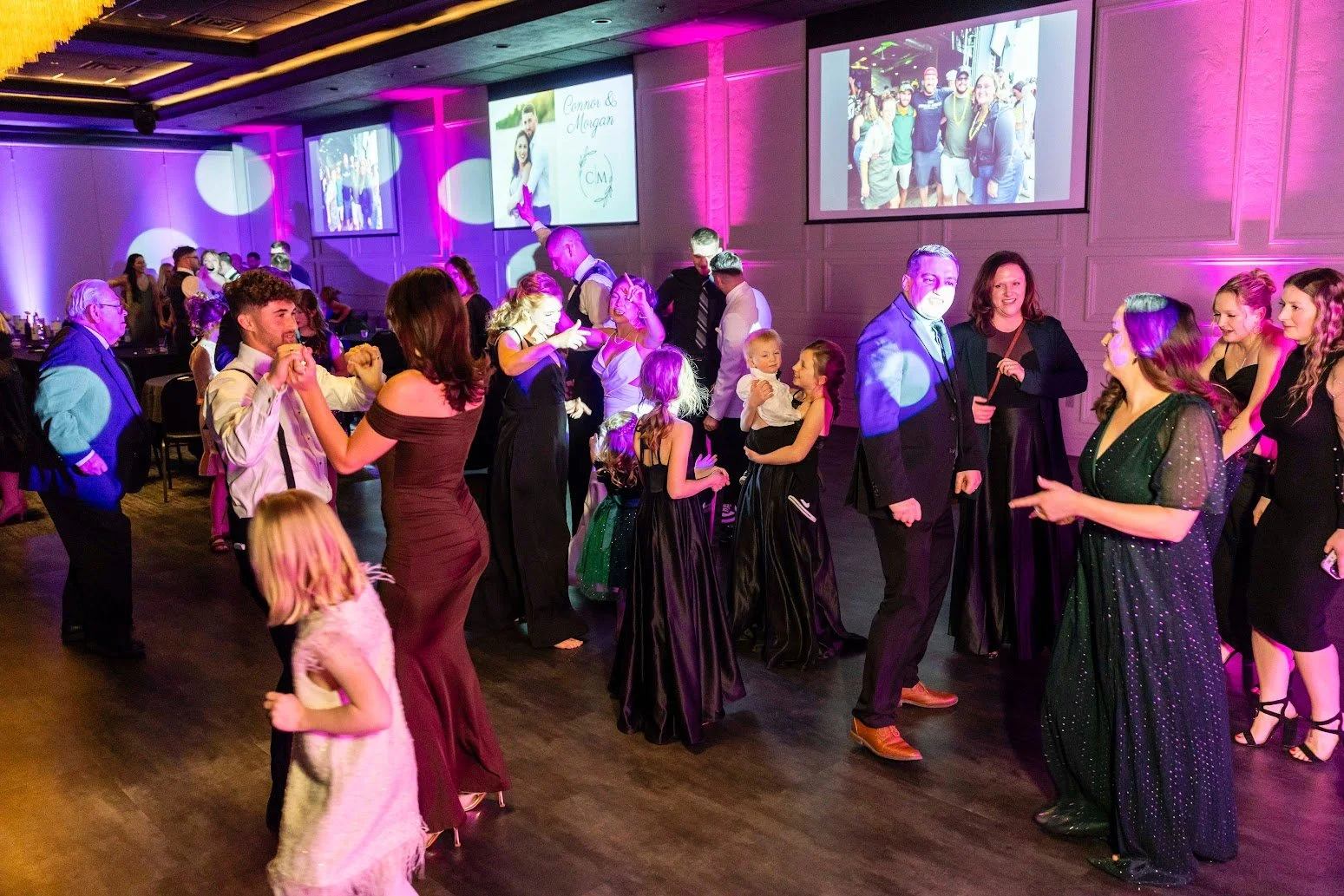 Wedding reception at Stadium View Event Halls in Green Bay, WI 