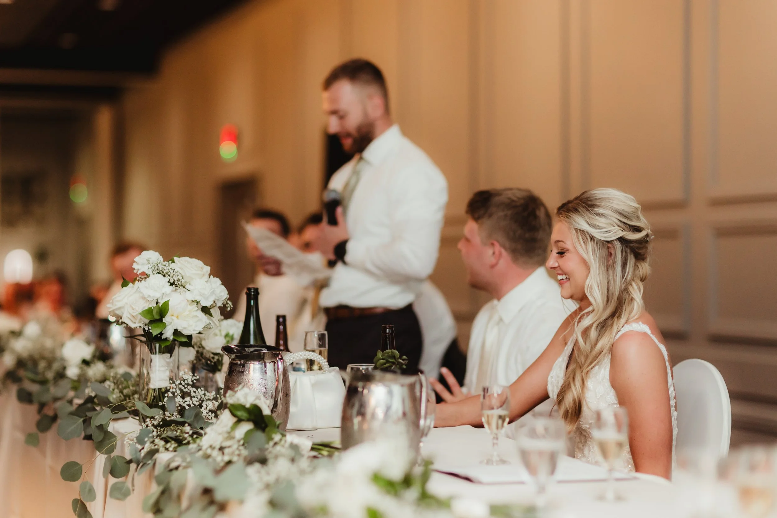 Wedding speeches  at Stadium View Event Halls in Green Bay, WI 