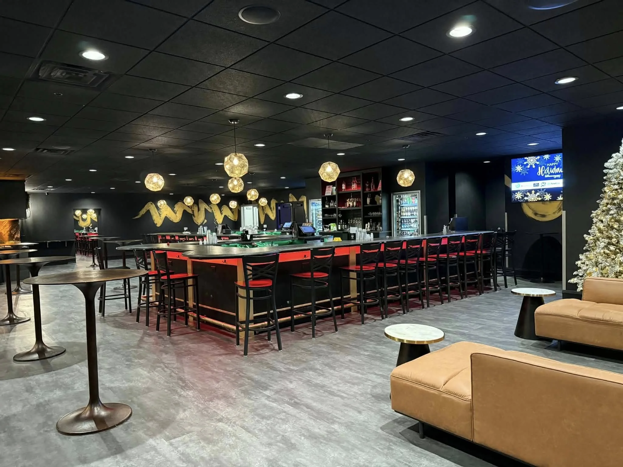 Catering and bar service for a holiday event at Stadium View Event Halls