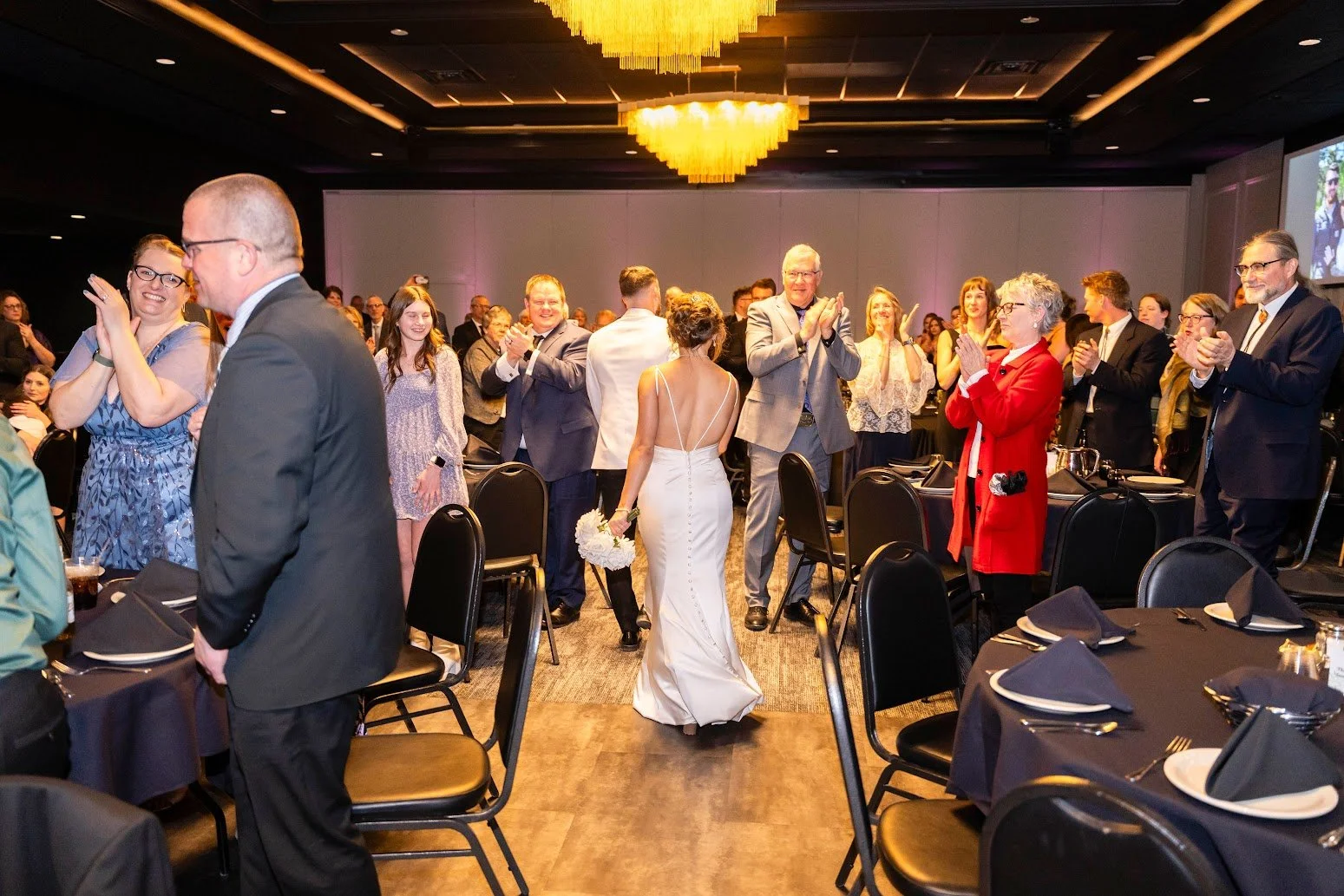 Wedding reception at Stadium View Event Halls in Green Bay, WI 