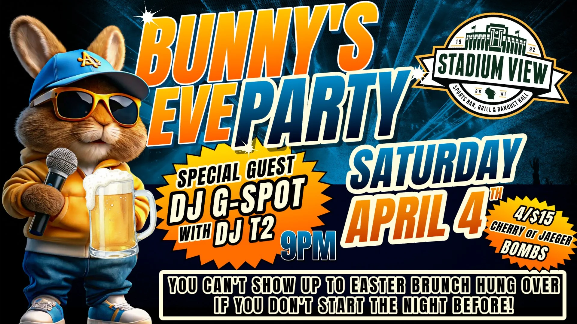 bunnys eve party at stadium view