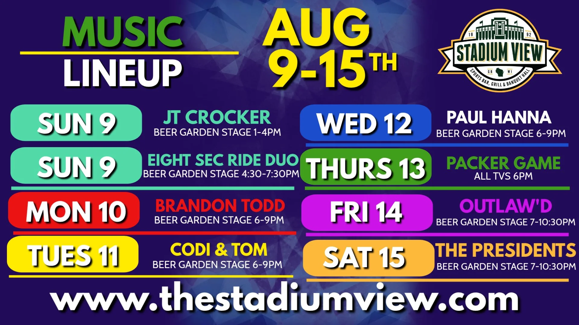 bars with live music green bay wi