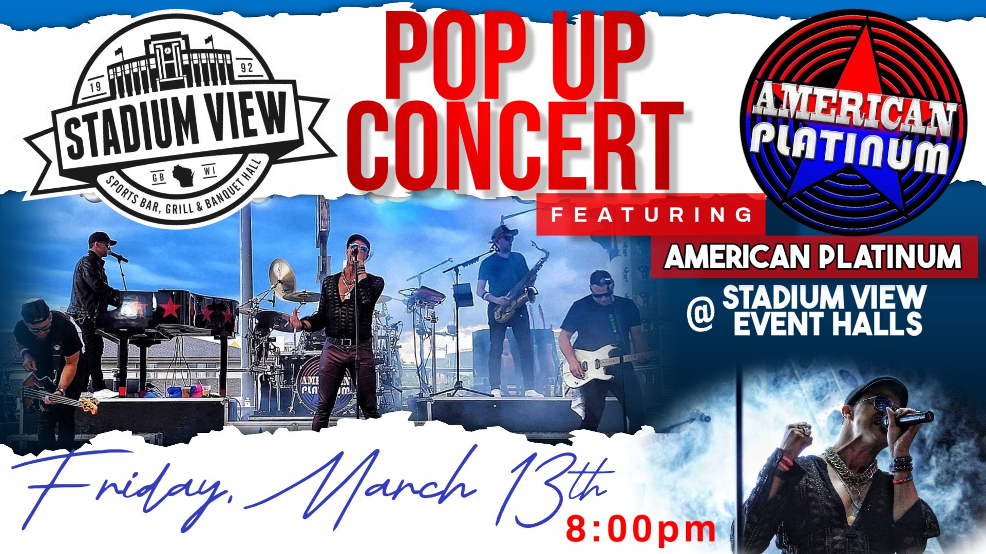 live music green bay march 13 american platinum