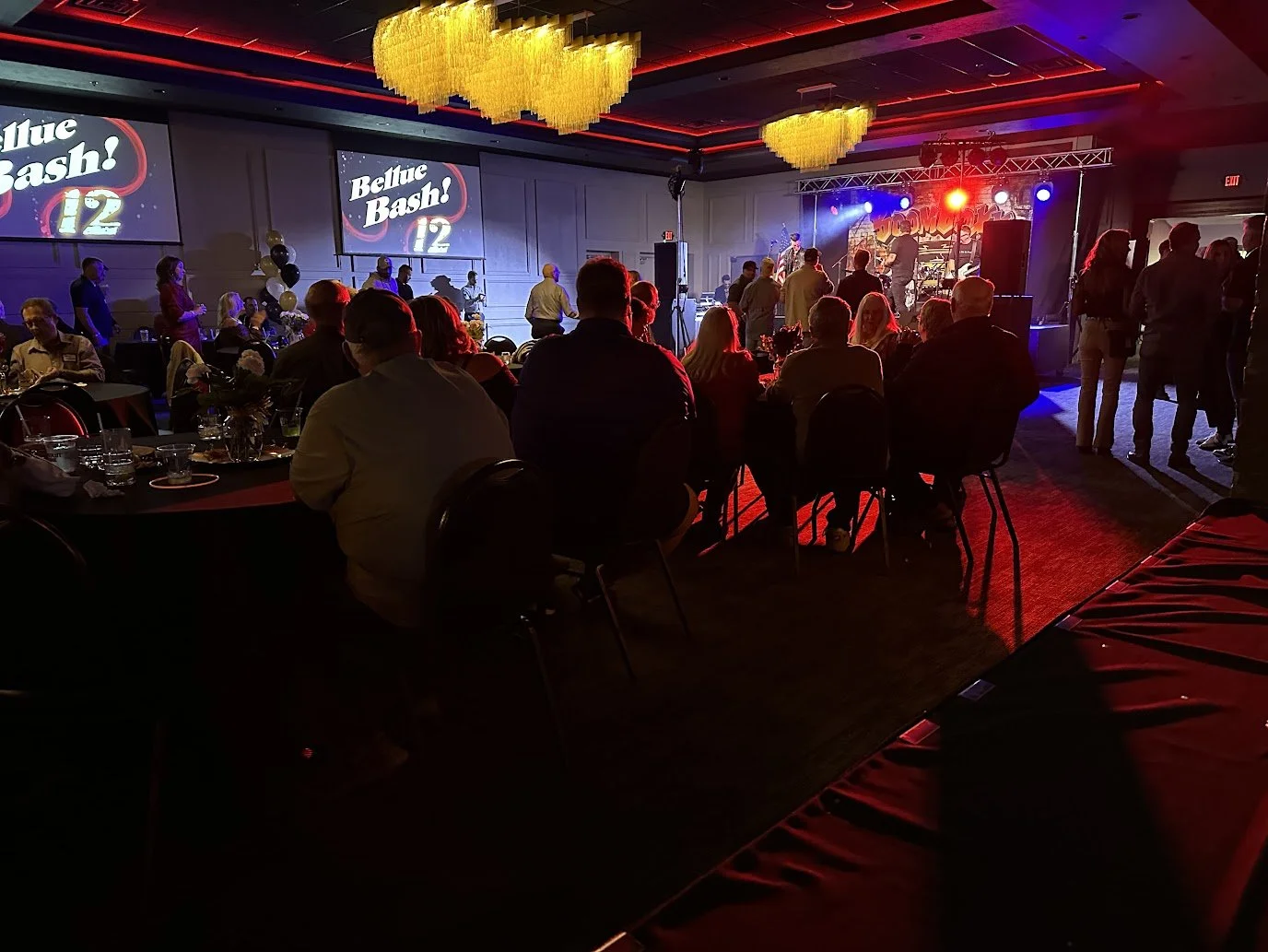 Fans gathered for a high-energy live music event at Stadium View Event Halls