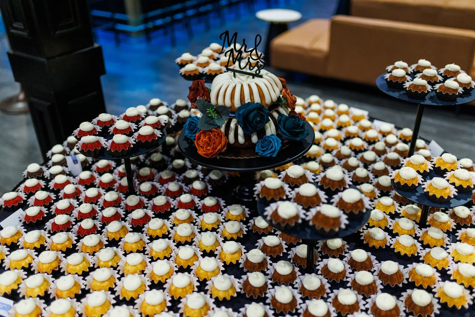 Nothing Bundt Cakes wedding cake at Stadium View Event Halls in Green Bay, WI 