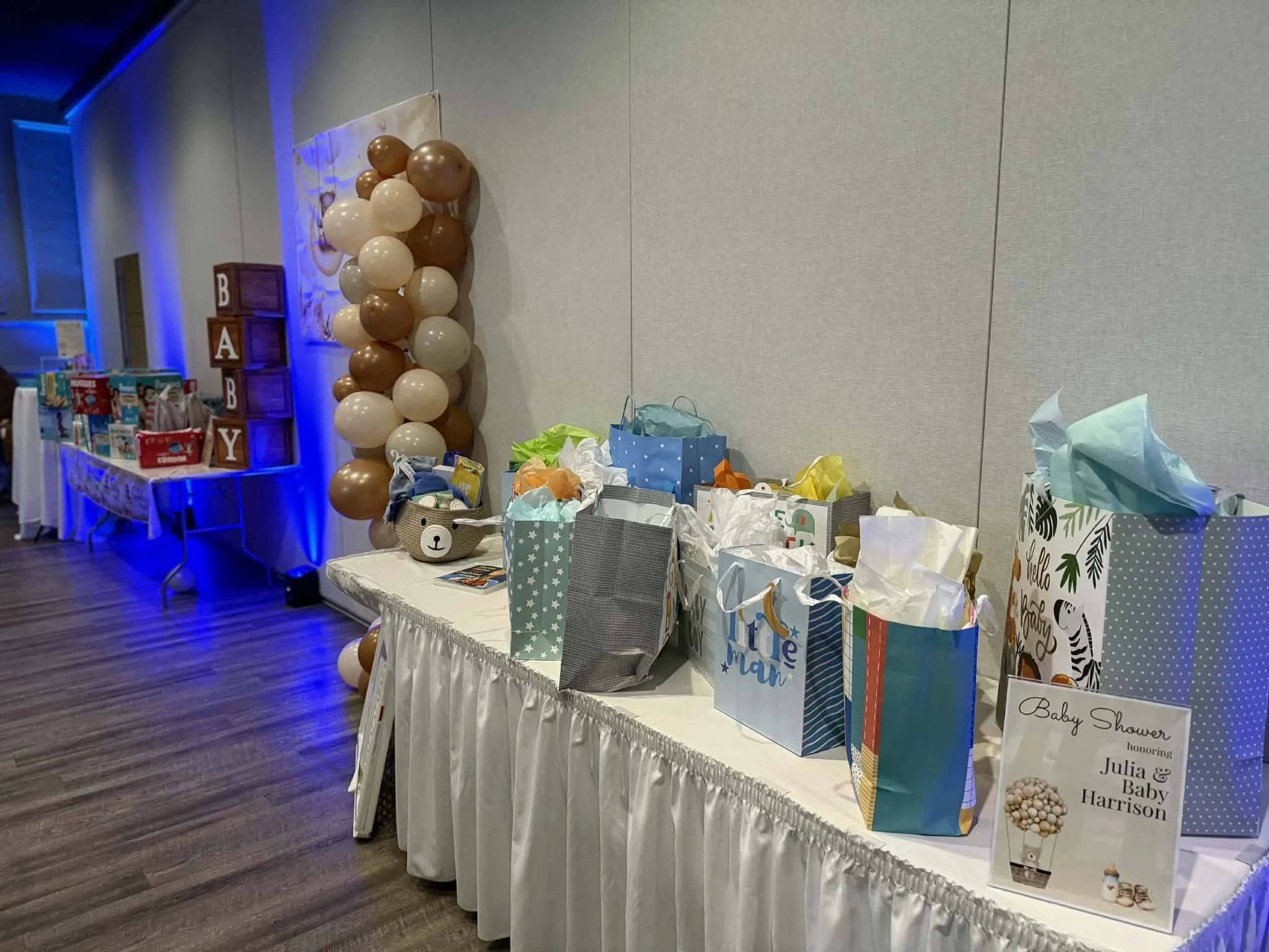 Spacious and flexible Green Bay event hall ideal for baby showers and family gatherings.