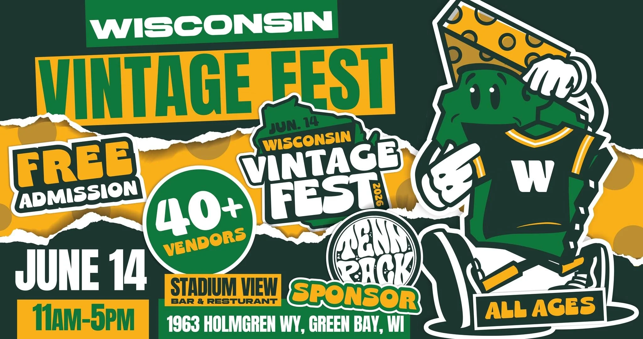 wisconsin vintage fest june 14th at stadium view in green bay