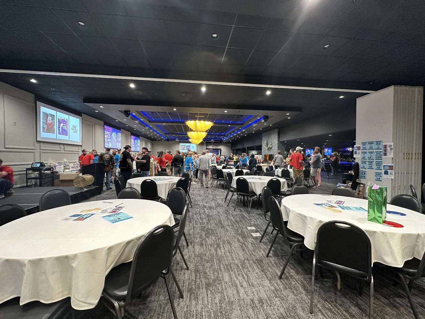 Fundraiser banquet held at Stadium View Event Halls near Lambeau Field in Green Bay.