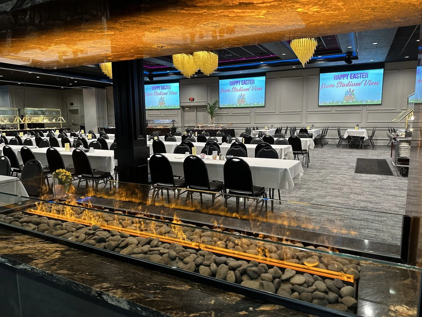 easter buffet stadium view event halls