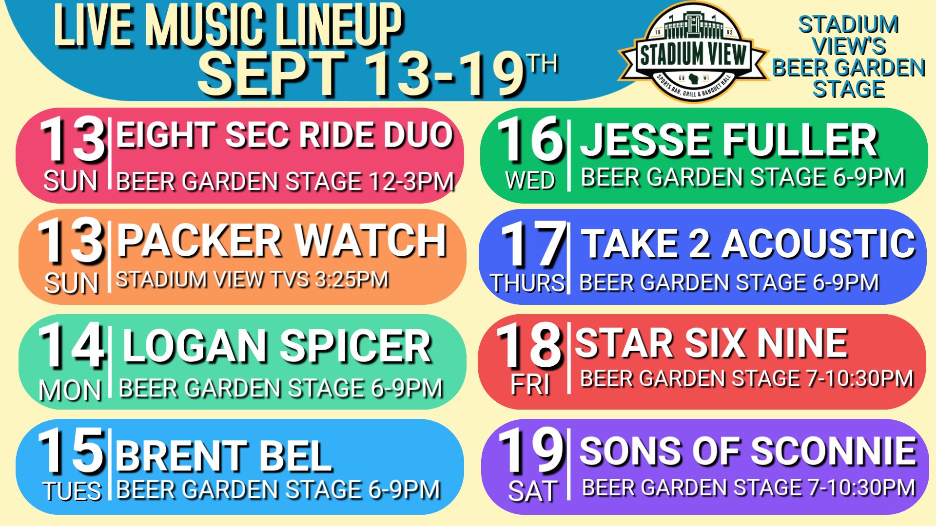 green bay live music