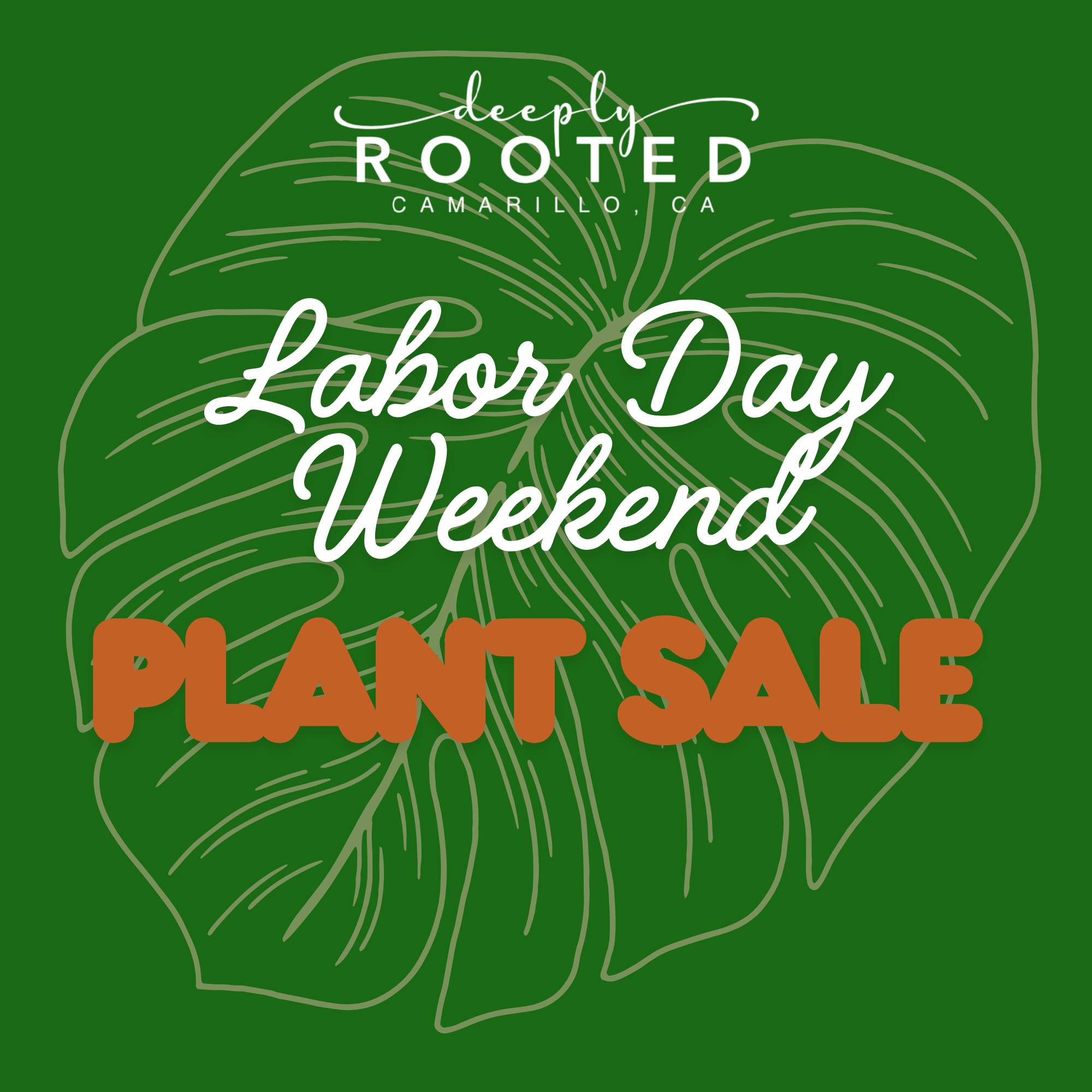 LABOR DAY PLANT SALE