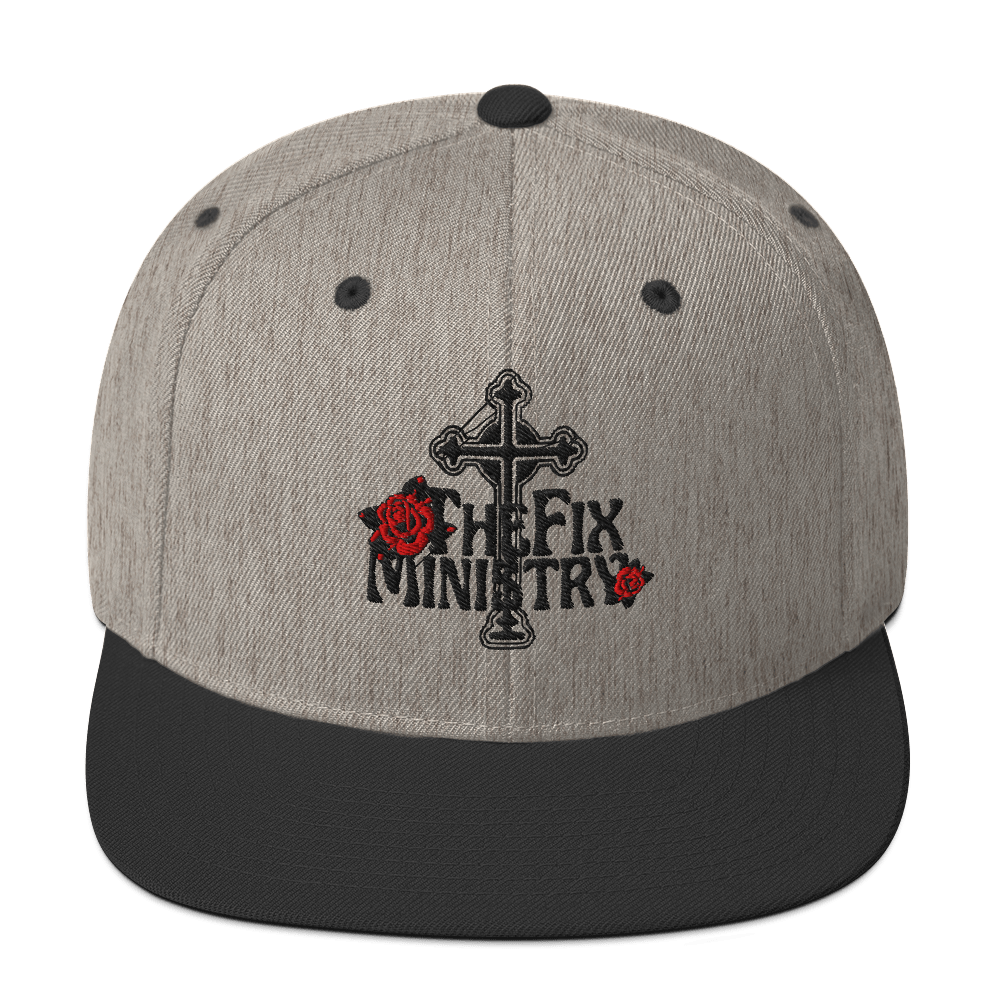 Rose Cross Snapback Hat — The Fix Ministry