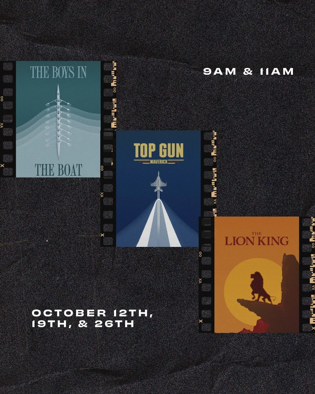 At the Movies begins THIS WEEKEND!

What is &quot;At the Movies&quot;, you ask?

For three consecutive Sundays, we will watch clips of popular films during service and learn how these apply to us within a biblical framework. Pastor Jon Zondervan will